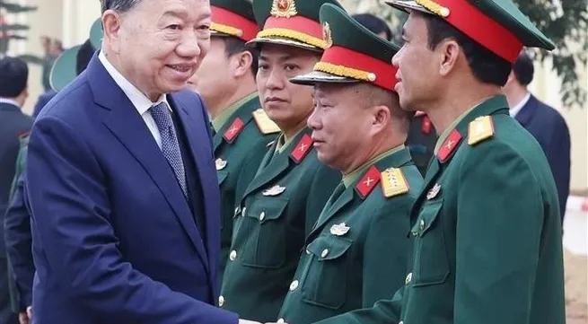 Party chief urges Missile Brigade 490 to strengthen combat readiness