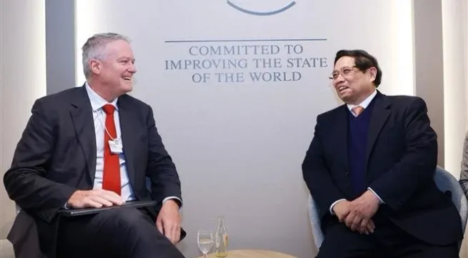 PM meets with OECD Secretary-General in Davos