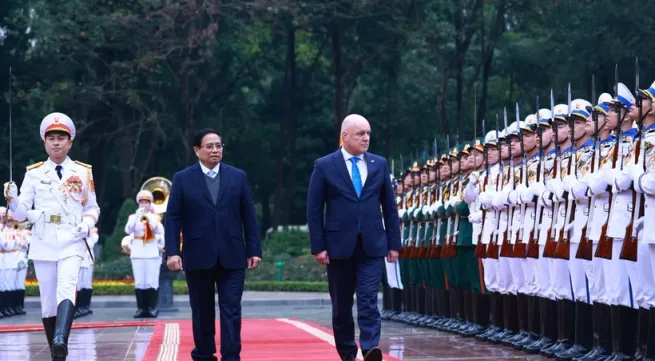 PM hosts welcome ceremony for New Zealand counterpart