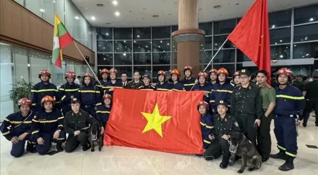 Vietnamese rescuers to operate in hardest-hit area by earthquake in Myanmar