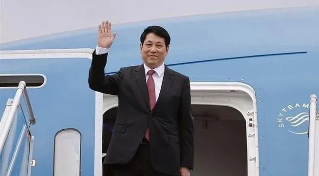 State President leaves for state visit to Laos