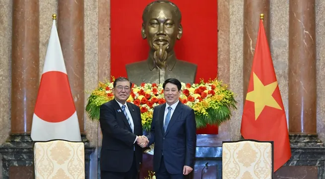 State President Luong Cuong receives Japanese PM Ishiba Shigeru