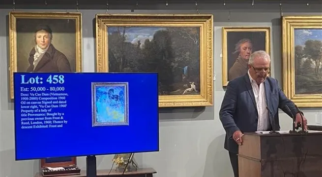 Vietnamese artist's painting sold at 60,000 USD in London auction