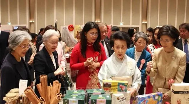 Vietnam's traditional products promoted at charity fair in Japan