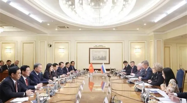 Vietnamese Party leader meets with Speaker of Russian Federation Council