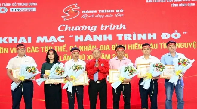 Red Journey blood donation campaign launched in Binh Dinh