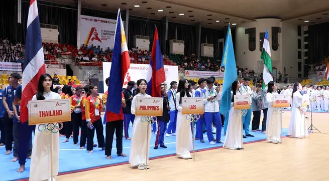 Ten nations compete in ninth Asian Pencak Silat Championship in Vietnam