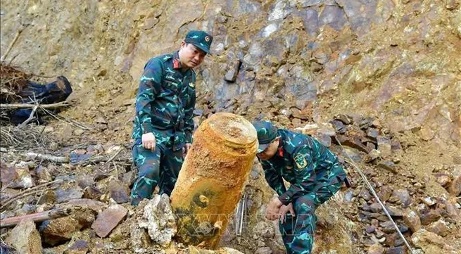 500kg bomb safely detonated in Nghe An province