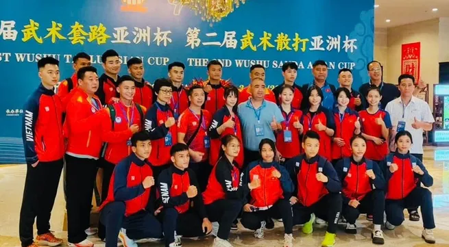 Vietnam team ranks third at Wushu Taolu Asian Cup 2025