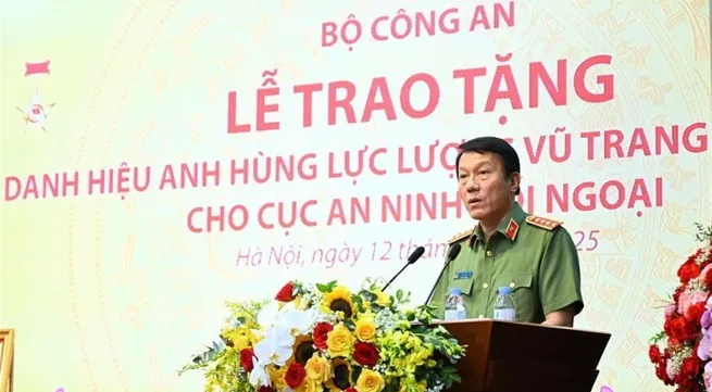 Foreign Security Affairs Department awarded Hero of People’s Armed Forces title