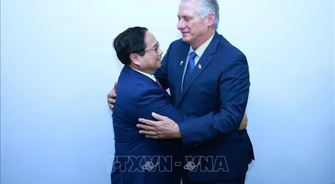 Vietnamese PM meets with top Cuban leader on BRICS summit sidelines