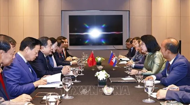 NA Chairman meets with foreign parliament leaders on AIPA-46 sidelines