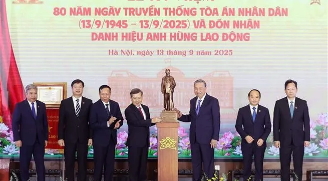 Party chief highlights court sector's role in ensuring justice, fairness and integrity