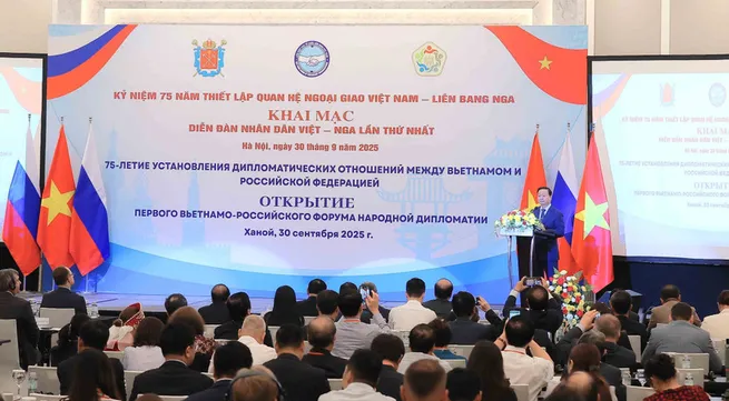 First Vietnam – Russia people’s forum opens in Hanoi
