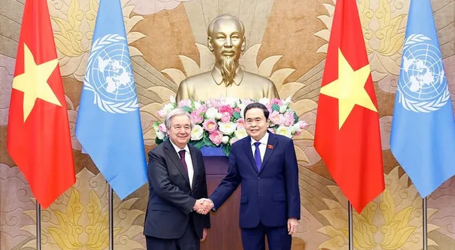 Top legislator meets with UN Secretary-General