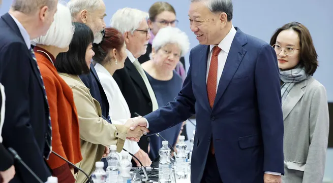 Party chief meets with leaders of Finland - Vietnam Friendship Association