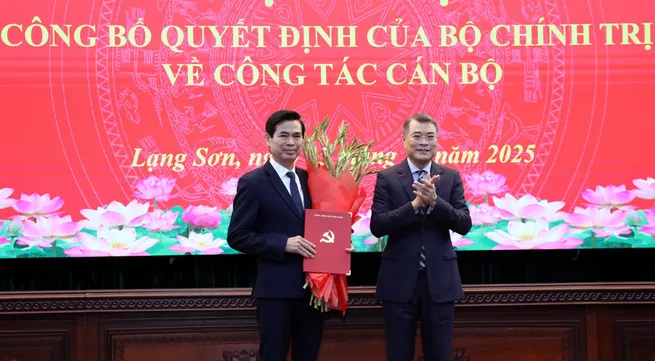 Hoang Quoc Khanh appointed Secretary of Lang Son provincial Party Committee