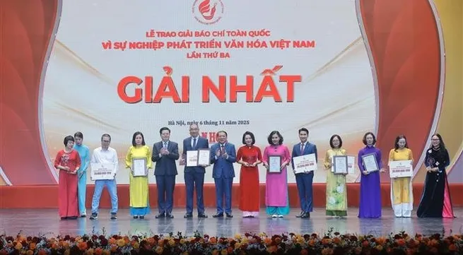 95 works honoured at National Press Awards 'For the Cause of Developing Vietnamese Culture'