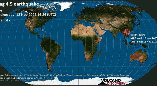 Earthquakes rattle parts of Southeast Asia