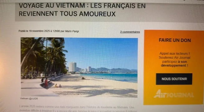 Vietnam’s tourism boom fuels strong growth in French arrivals
