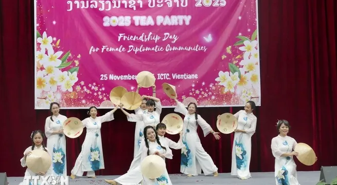 Vietnamese culture showcased in Laos through annual tea party