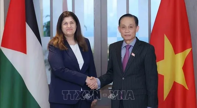 Vietnamese Minister of Foreign Affairs holds talks with Palestinian counterpart