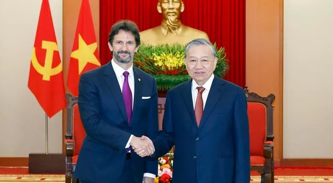 Party chief welcomes Slovak Deputy PM