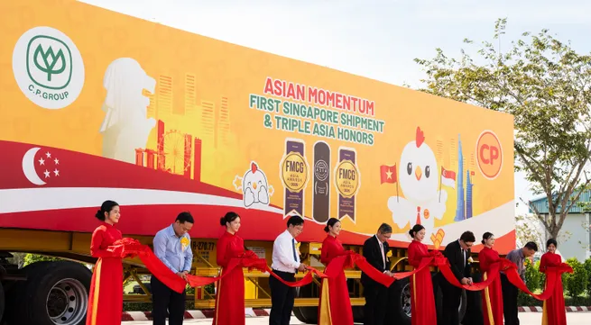 C.P. Vietnam exports first batch of processed chicken to Singapore
