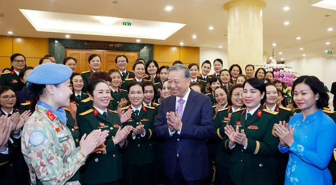 Female military personnel commended for vital contributions to national defence