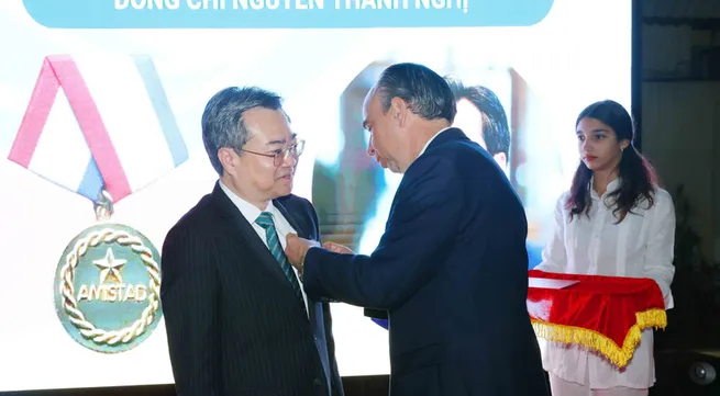 Cuban Ambassador bestows Friendship Medal on Party official