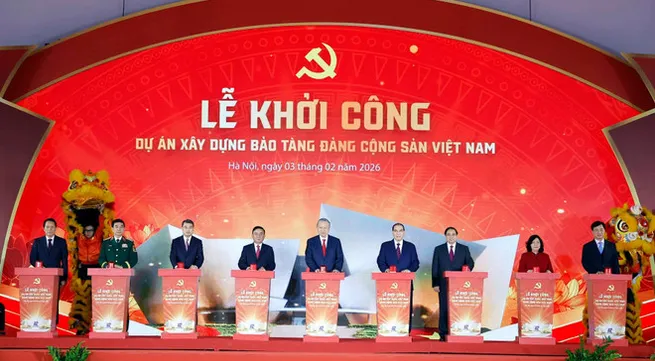 Party leader attends groundbreaking of Communist Party of Vietnam Museum