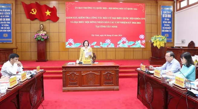 NA Vice Chairwoman inspects election preparations in Tay Ninh