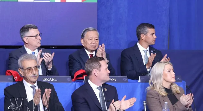 Party General Secretary To Lam attends inaugural meeting of Gaza Board of Peace in US