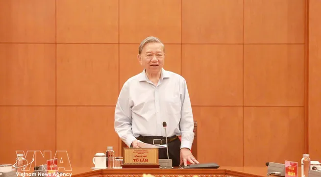 Party chief holds working session with Party Central Committee's Office