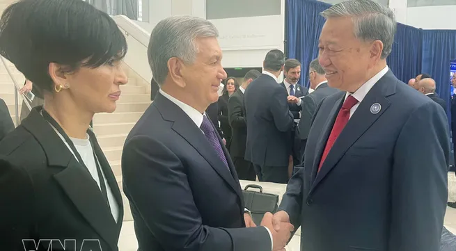 General Secretary To Lam meets with foreign leaders on sidelines of Board of Peace meeting