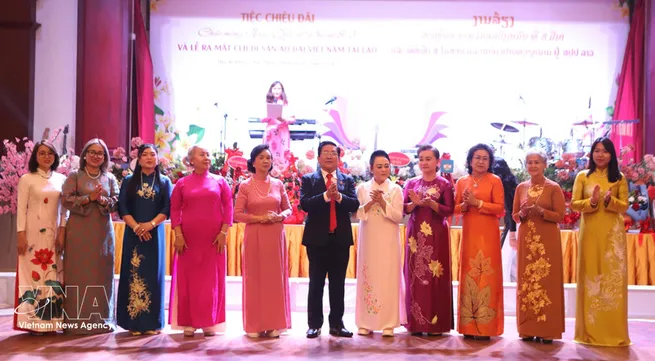 Ao dai helps promote Vietnamese culture in Laos
