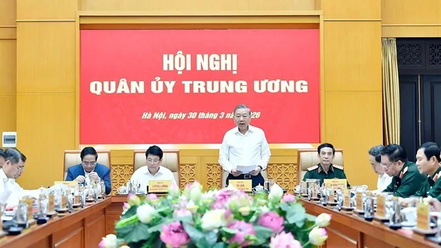 Party leader chairs Central Military Commission's meeting in Hanoi