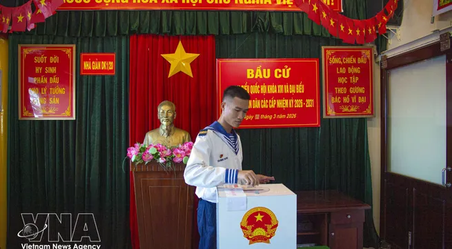 Early voting conducted in most remote offshore platform cluster