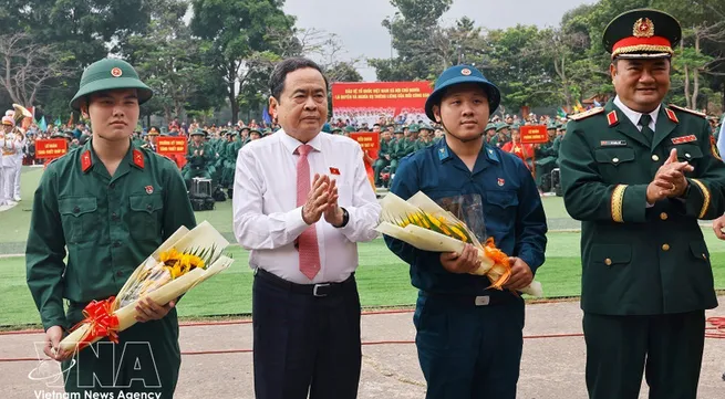 NA Chairman attends military handover and enlistment ceremony in Ho Chi Minh City