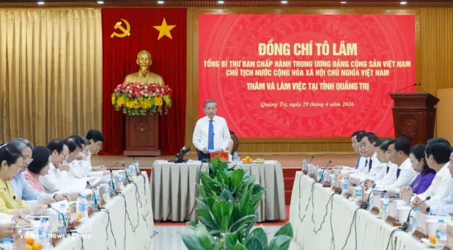 Quang Tri must reposition growth space under “reaching East, spreading West” strategy”: Top leader
