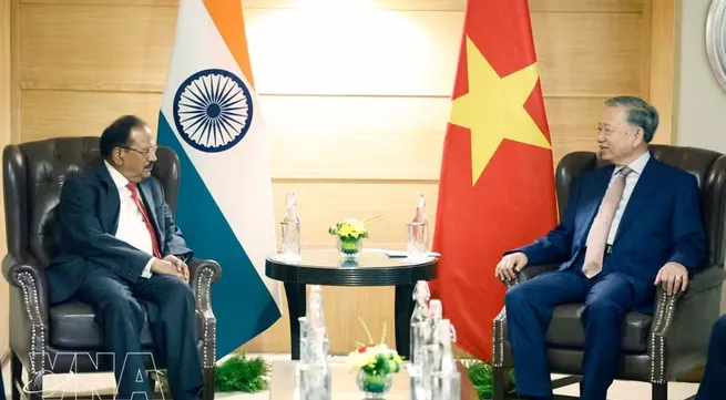 Top Vietnamese leader receives Indian National Security Advisor in New Delhi