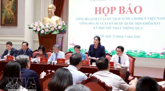 Laws proclaimed, paving way for national breakthrough development in new era