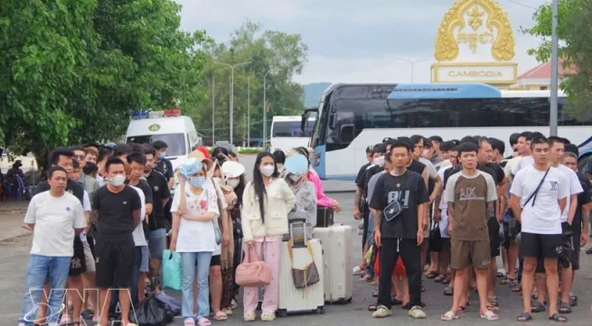 109 Vietnamese citizens handed over by Cambodia