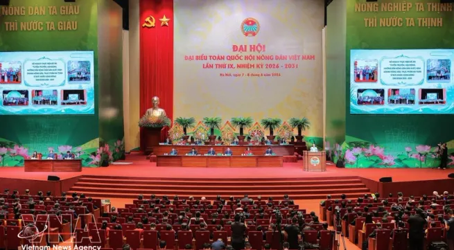 9th National Congress of Vietnam Farmers’ Union opens in Hanoi