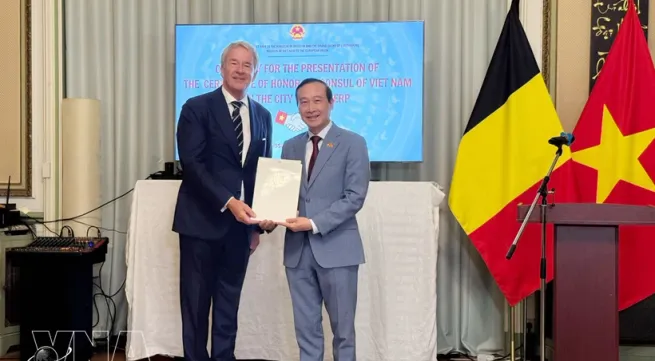 Belgian businessman appointed Vietnam’s Honorary Consul in Antwerp