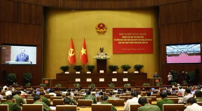 National teleconference disseminates resolutions of 14th Party Central Committee’s third session