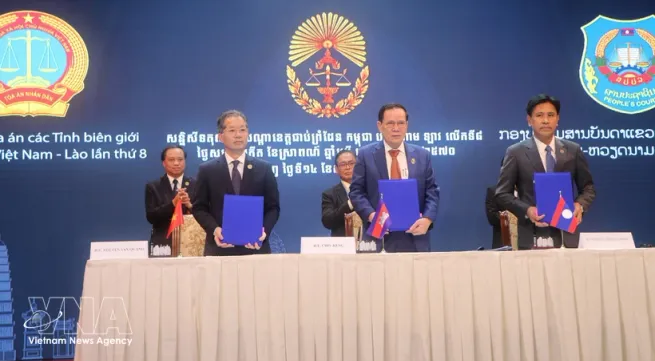 Courts of Vietnamese, Cambodian, Lao border provinces step up judicial cooperatio