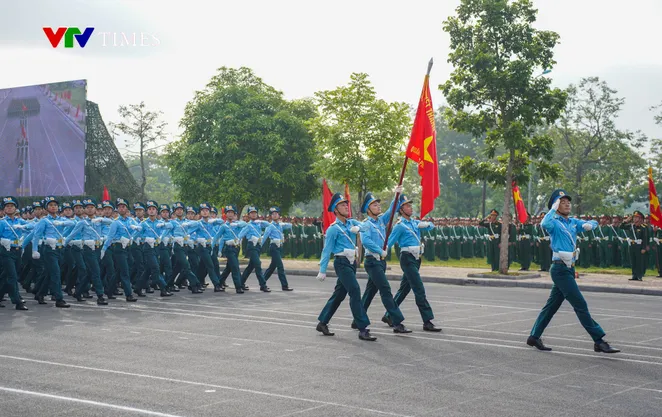 Hào hùng không khí buổi hợp luyện của các lực lượng quân đội chuẩn bị cho Lễ diễu binh 2/9