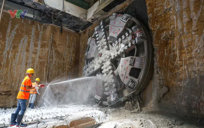 Máy đào hầm "Thần Tốc" về đích, hoàn thành khoan 4 ga ngầm tuyến Metro Nhổn - ga Hà Nội