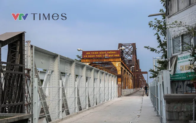 Diện mạo cầu Long Biên sau khi hoàn thành công tác sửa chữa định kỳ